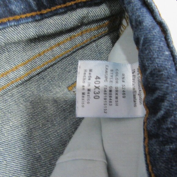 George Blue Straight Fit Jeans Denim Size 40x30 EUC - Picture 4 of 8